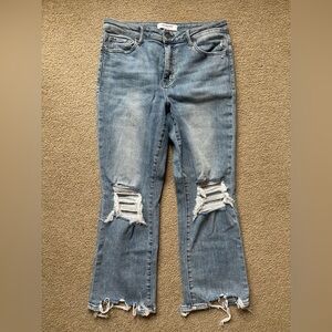 Lovervet Distressed Kick Flare
